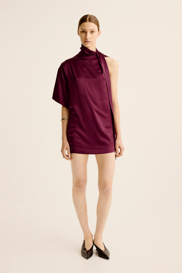 Esse Studios Finesa Twist Mini Dress - Shiraz