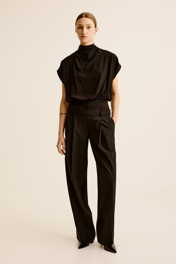 Esse Studios Illi Cowl Bodysuit - Black