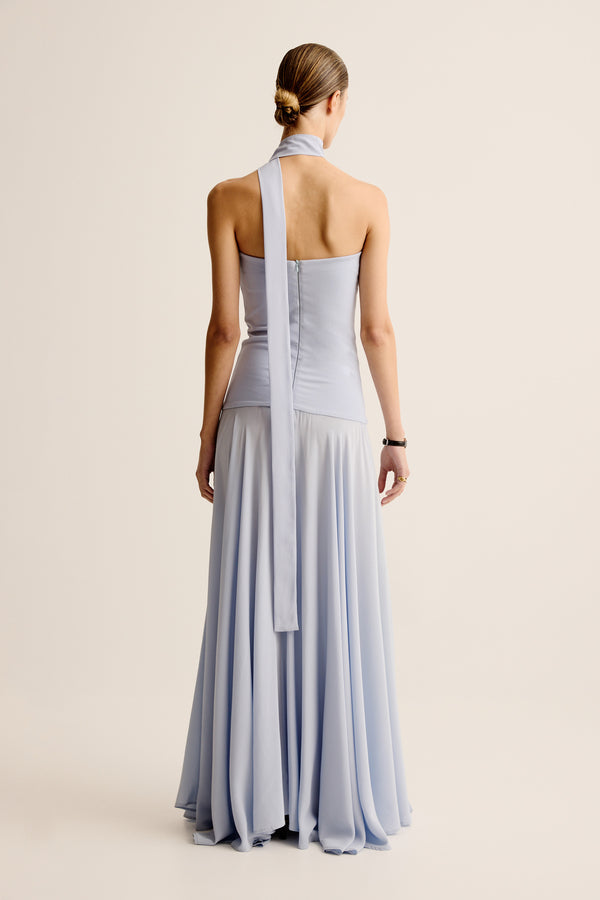 Esse Studios Illi Strapless Dress - Agate Blue