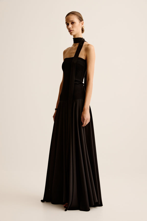 esse studios Illi Strapless Dress - Black