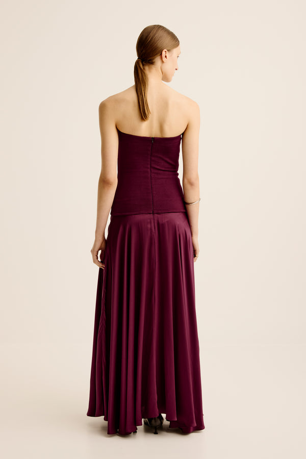 esse Studios Illi Strapless Maxi Dress - Shiraz