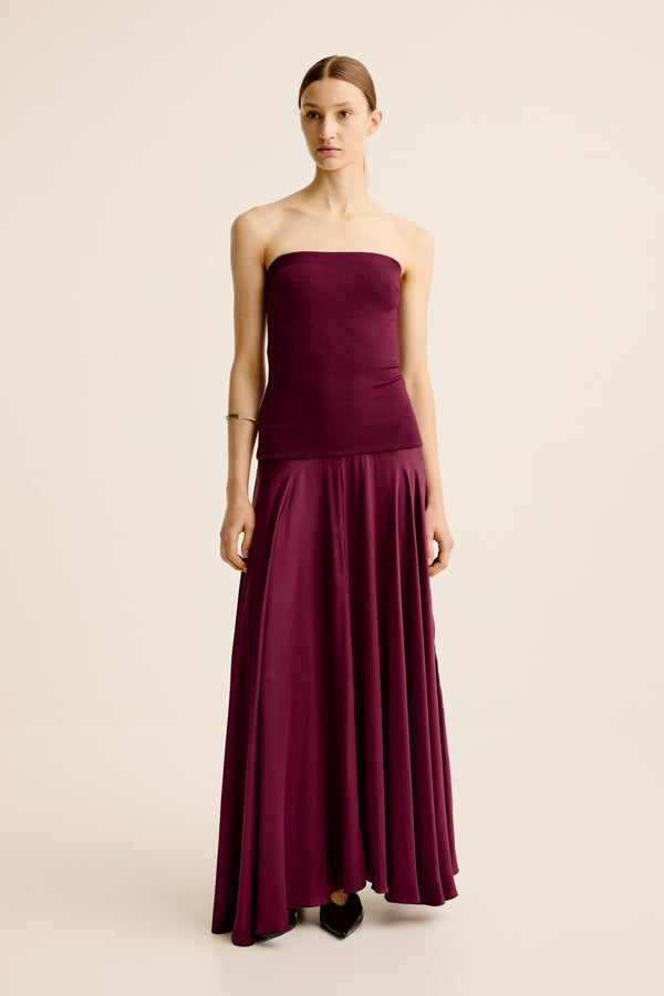 esse studios Illi Strapless Maxi Dress - Shiraz