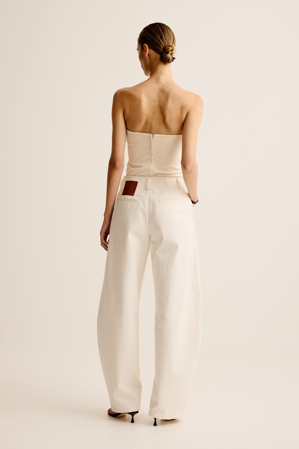 Esse Studios Illi Strapless Top - Crema