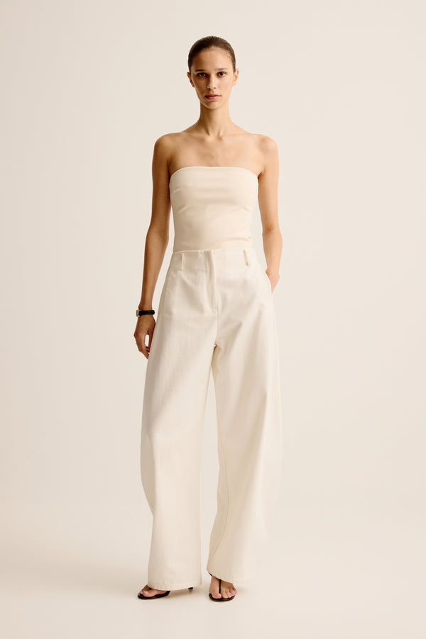 Esse Studios Illi Strapless Top - Crema