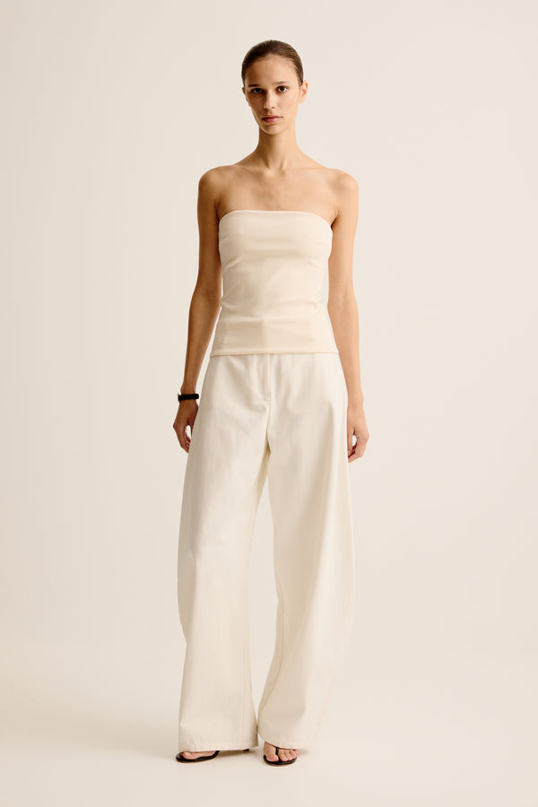 esse studios Illi Strapless Top - Crema