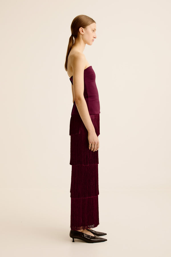Esse Studios Illi Strapless Top - Shiraz