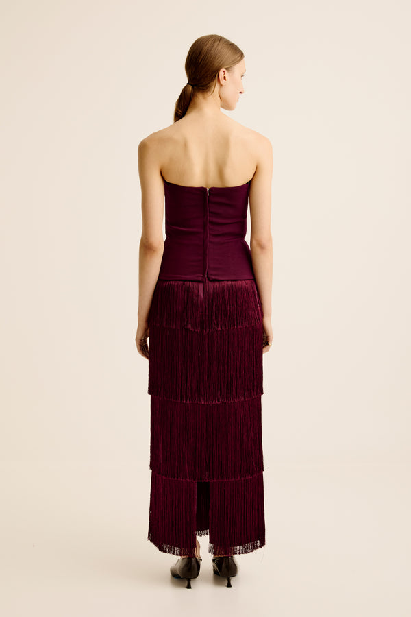 Esse Studios Illi Strapless Top - Shiraz