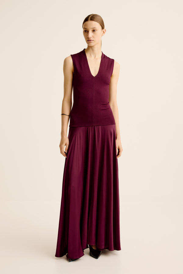 esse studios Illi V Maxi Dress - Shiraz