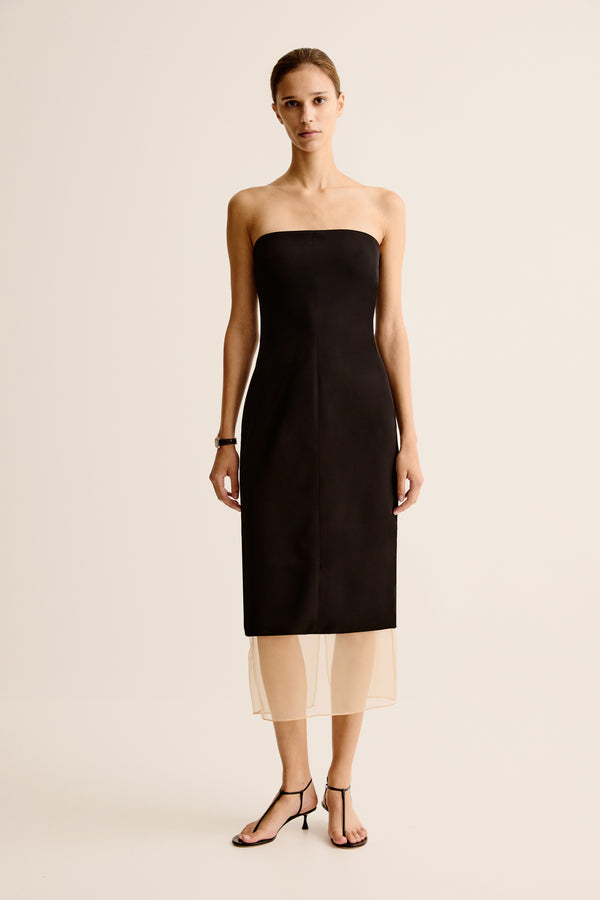 esse studios Issia Dress - Black/Nude