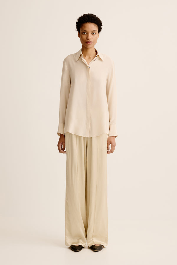 esse studios Lilla Silk Shirt - Oyster