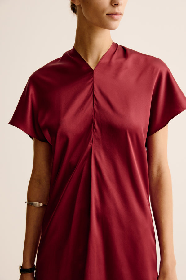 Esse Studios Luca Mini Dress - Spiced Wine