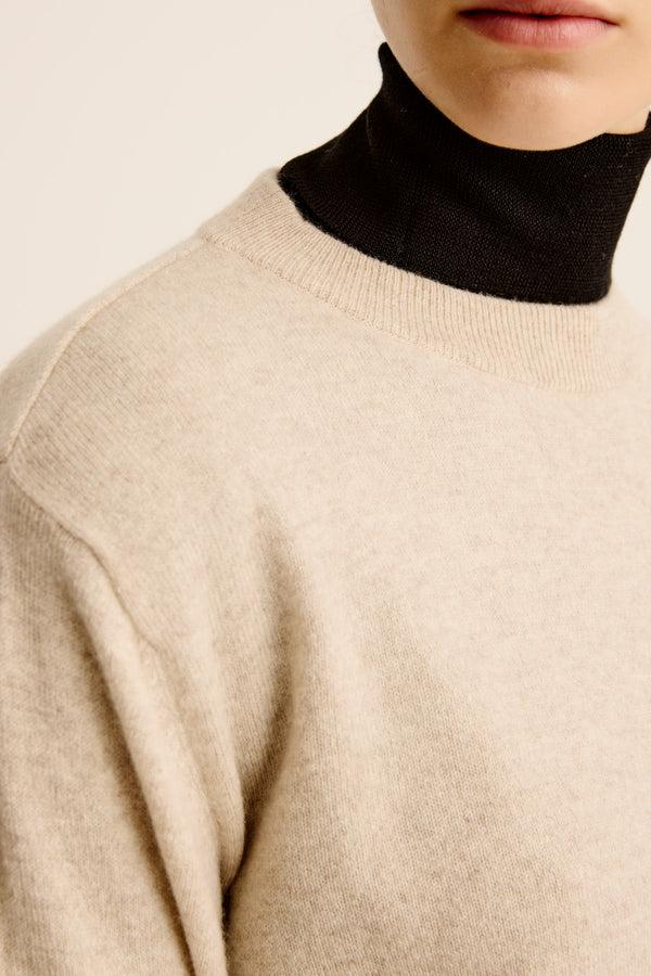 Esse Studios Mari Cashmere Crew Sweater - Oat Marle