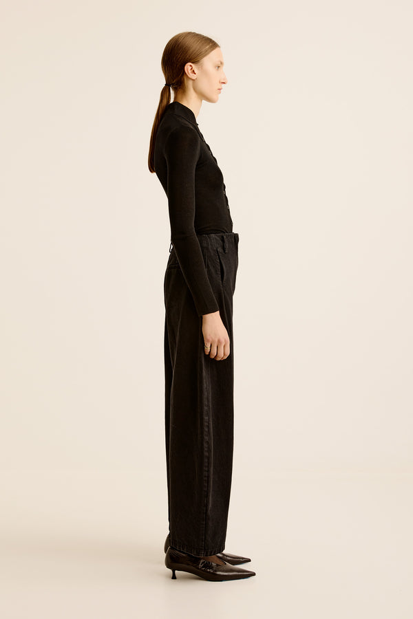 Esse Studios Meki Cocoon Jeans - Washed Black