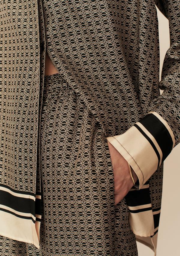 Esse Studios Signat Silk Gathered Shorts