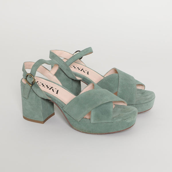 Esska Clara Green Sale Price$239.00 Regular Price(/) Save Sizes: 36 (UK3) Out Of Stock Only 1 Left Out Of Stock Out Of Stock Out Of Stock In Stock In Stock Out Of Stock Out Of Stock Size Chart Esska Size Guide Below You Will See