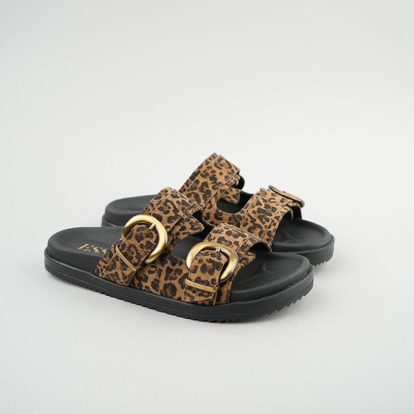 Esska Amelie Leopard Flat Sandal