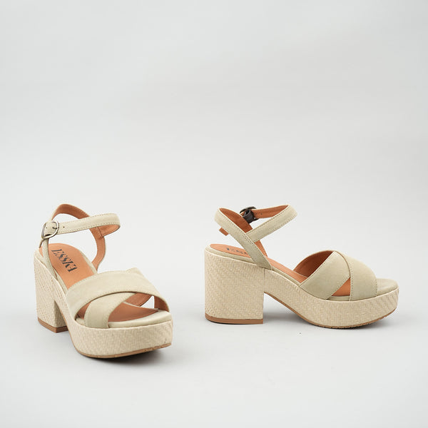 Esska Becca Stone Mid Heel Sandal