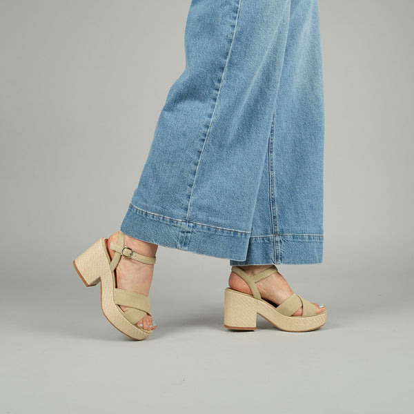Esska Becca Stone Mid Heel Sandal