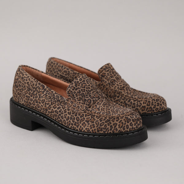 Esska Ben Leopard Baby Chunky Flat Loafer