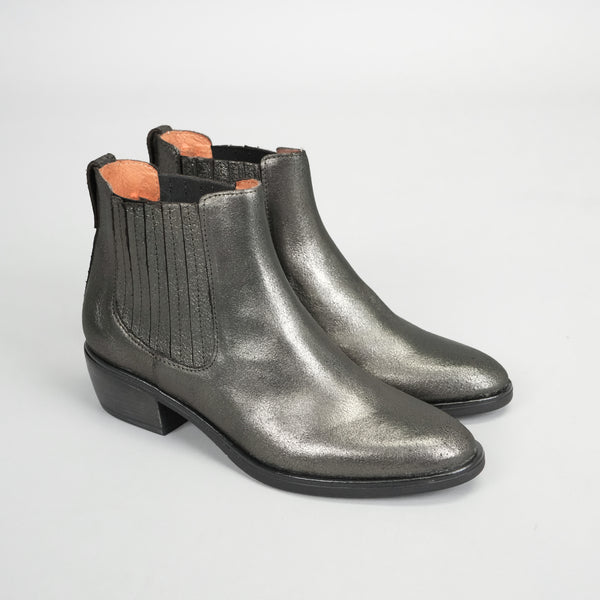 Esska Bettina Gunmetal Low Heel Boot
