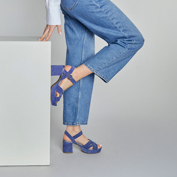 esska Carlota Indigo High Platform Sandal