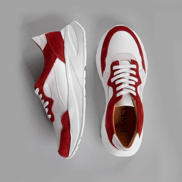 Esska Carteira White + Berry Trainer