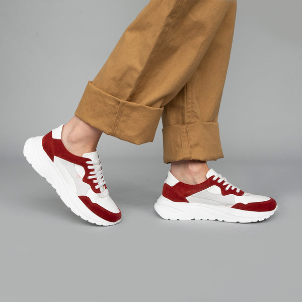 Esska Carteira White + Berry Trainer