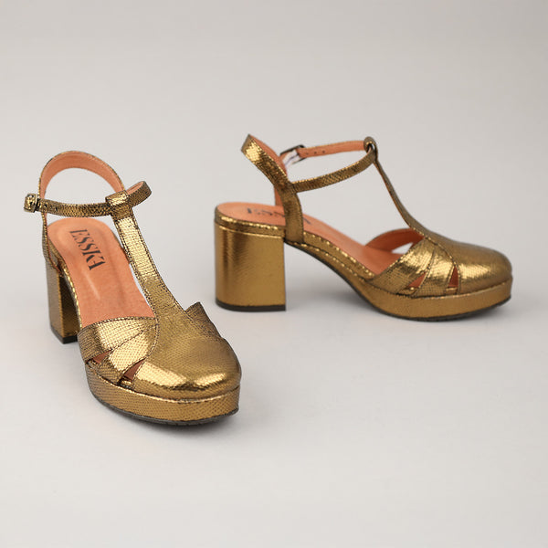 Esska Celeste Gold Neptune Mid High Shoe