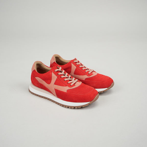 Esska Cinda Red Suede Trainer