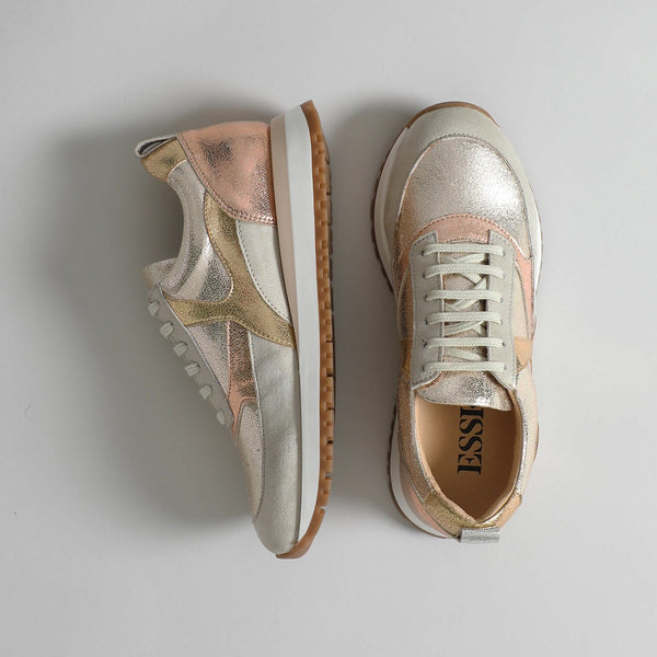 Esska Cinda Vegan Metallic Trainers