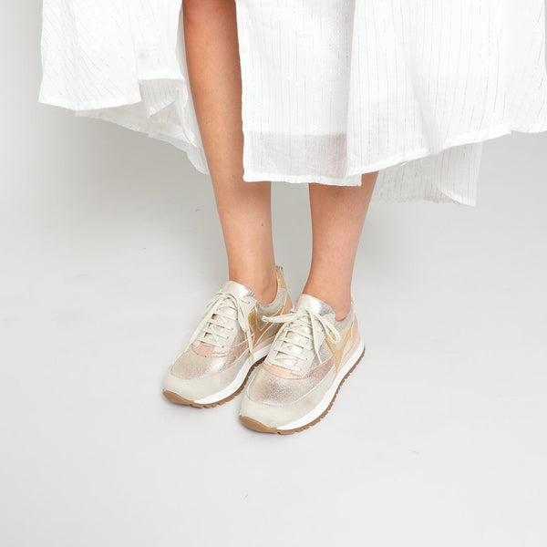 esska Cinda Vegan Metallic Trainers