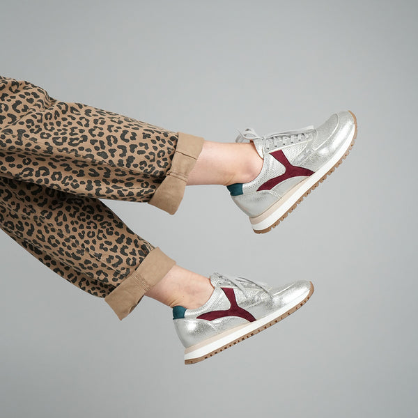 Esska Cinda Vegan Silver Trainer
