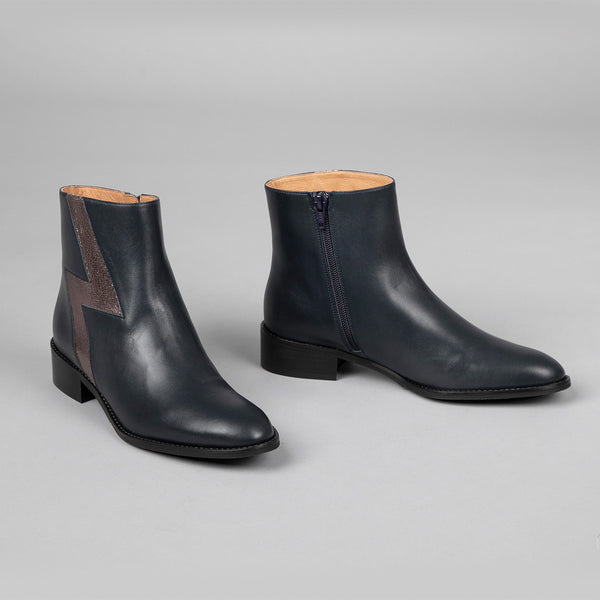 Esska Dara Navy Flat Boot