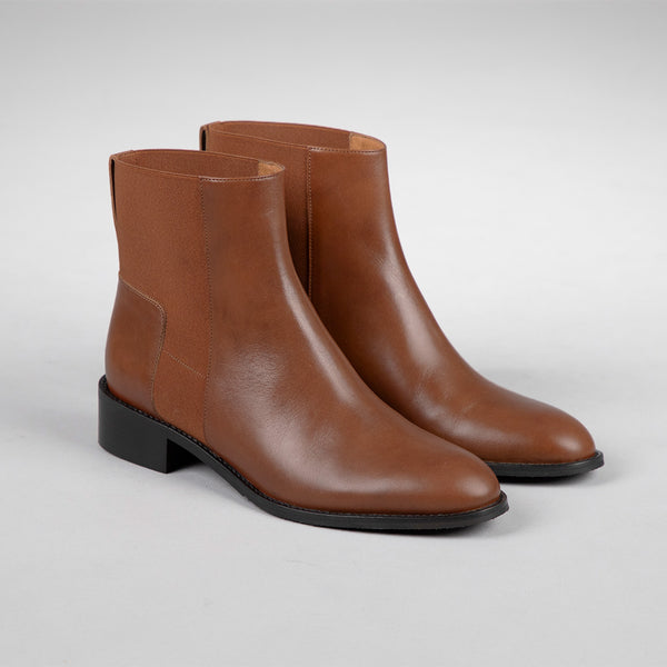 Esska Dawn Cognac Flat Boot
