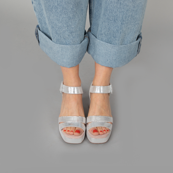 Esska Flora Silver Mid Sandal