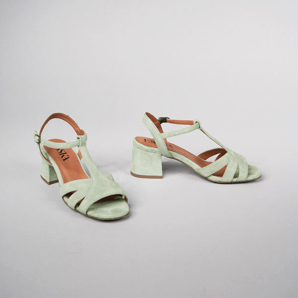Esska Gabby Mint Low Heel Sandal