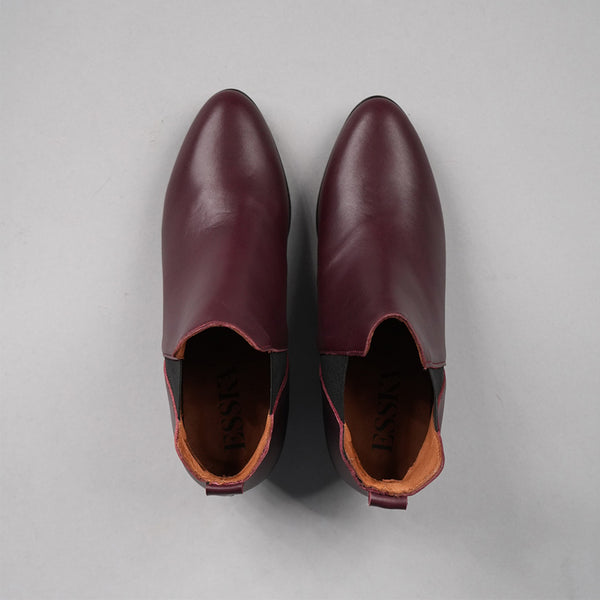 Esska Ginny Wine Low Heel Boot