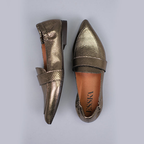 Esska Hannah Smoke Flat Shoe