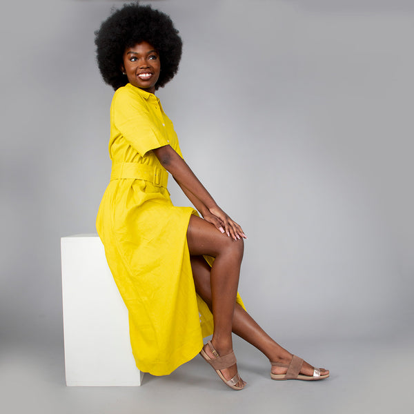 esska Ides Taupe Metallic Flat Sandal