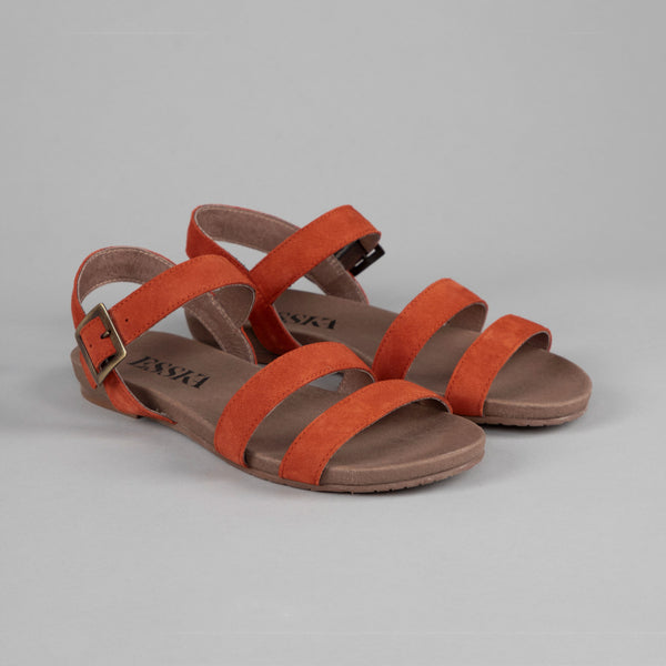 Esska Ilona Rust Flat Sandal
