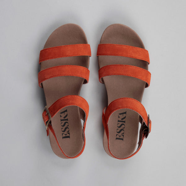 Esska Ilona Rust Flat Sandal