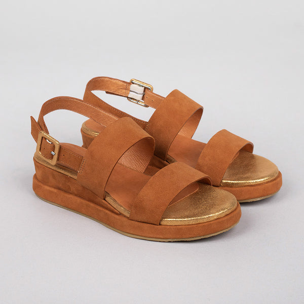 Esska Keira Tan Flat Sandals