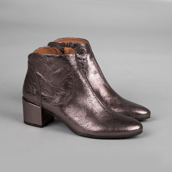 Esska Kiana Metallic Vari Low Heel Ankle Boot