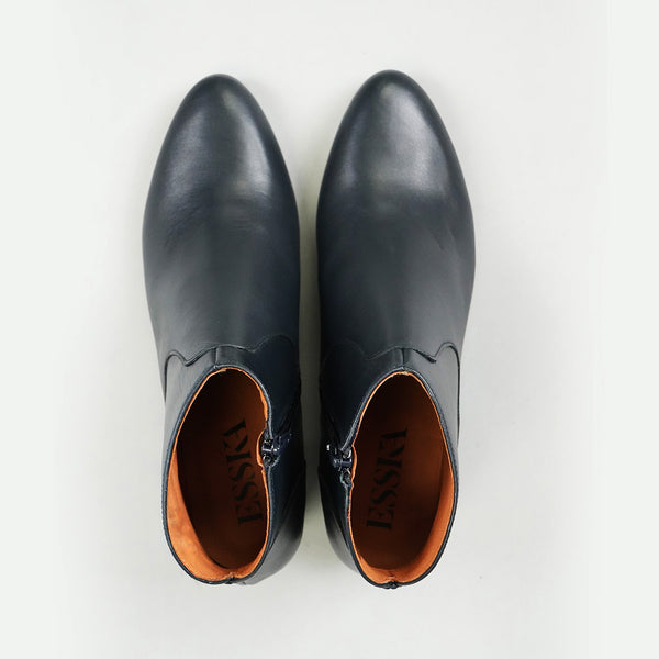 Esska Kiana Navy Low Heel Boot