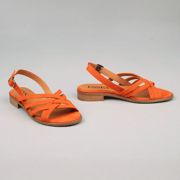 Esska Niki Orange Flat Sandal