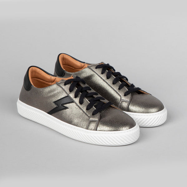 Esska Nola Vegan Gunmetal Trainer