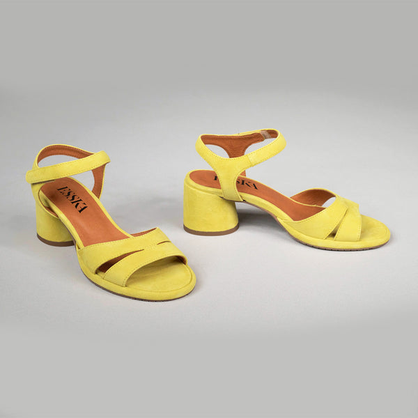 Esska Olivia Lemon Low Heel Sandal