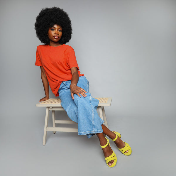 Esska Olivia Lemon Low Heel Sandal