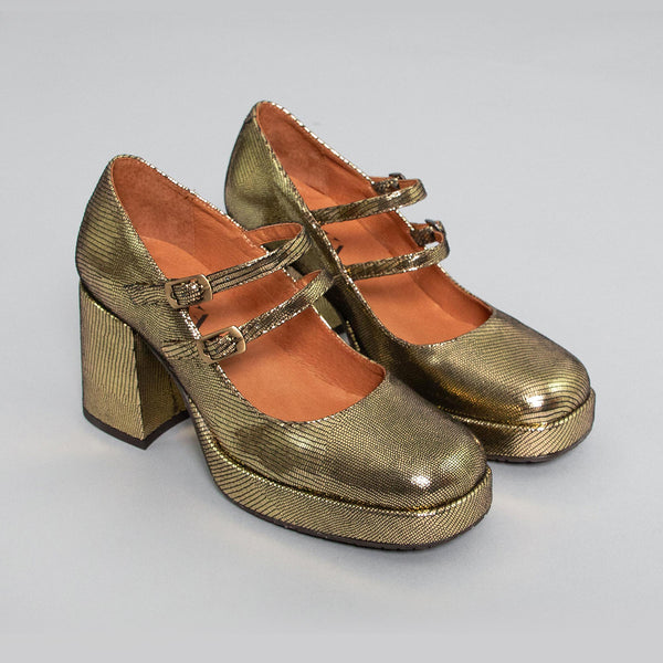 Esska Sienna Onyx Mid Heel Shoe