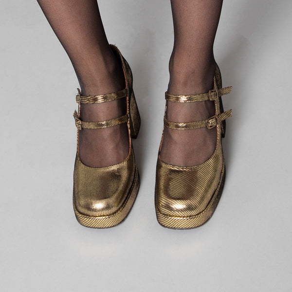 Esska Sienna Onyx Mid Heel Shoe